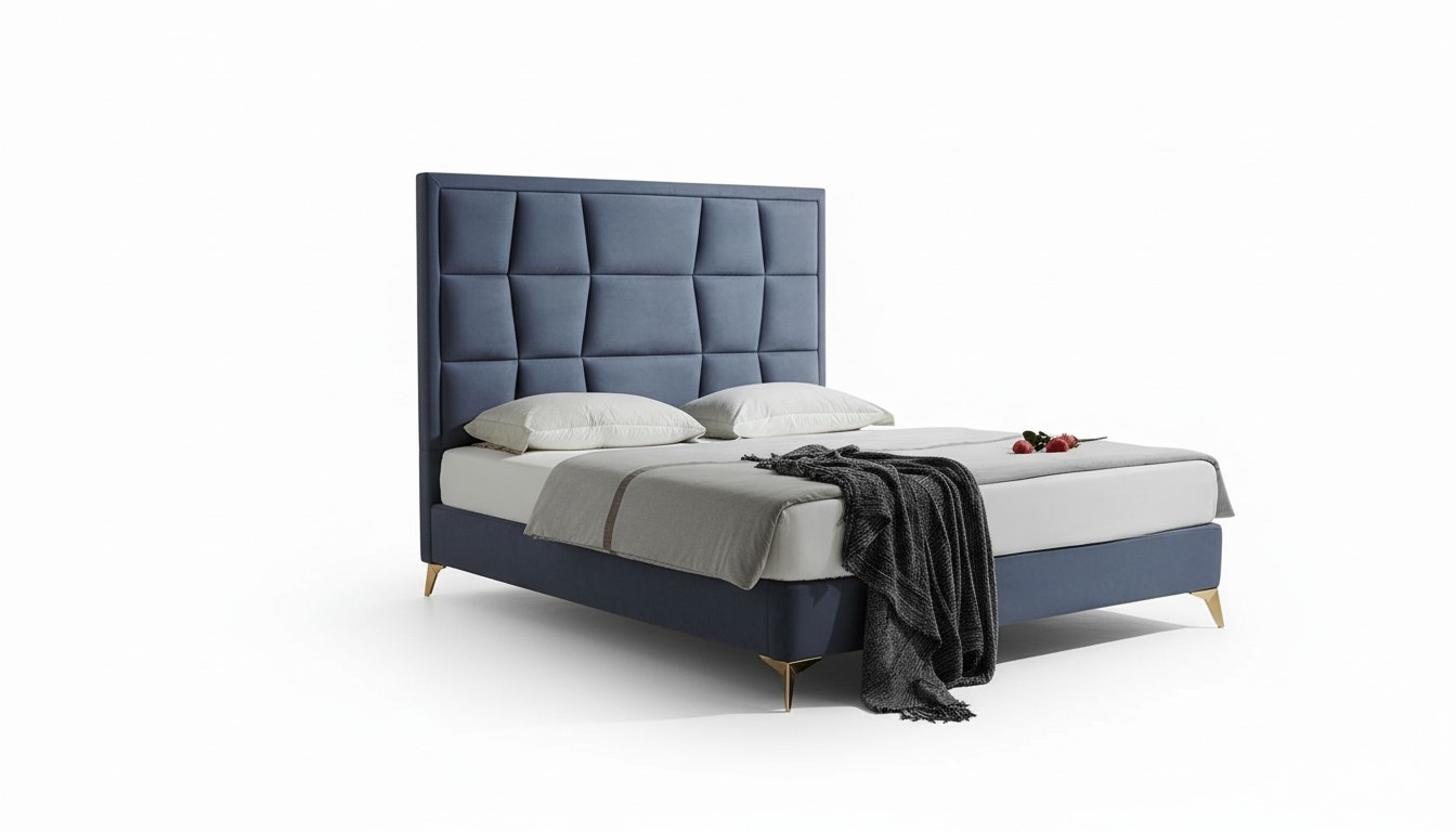 Design Bett Schlafzimmer Betten Textil Hotel Luxus Polster Sitz Stoff Neu MÃ¶bel