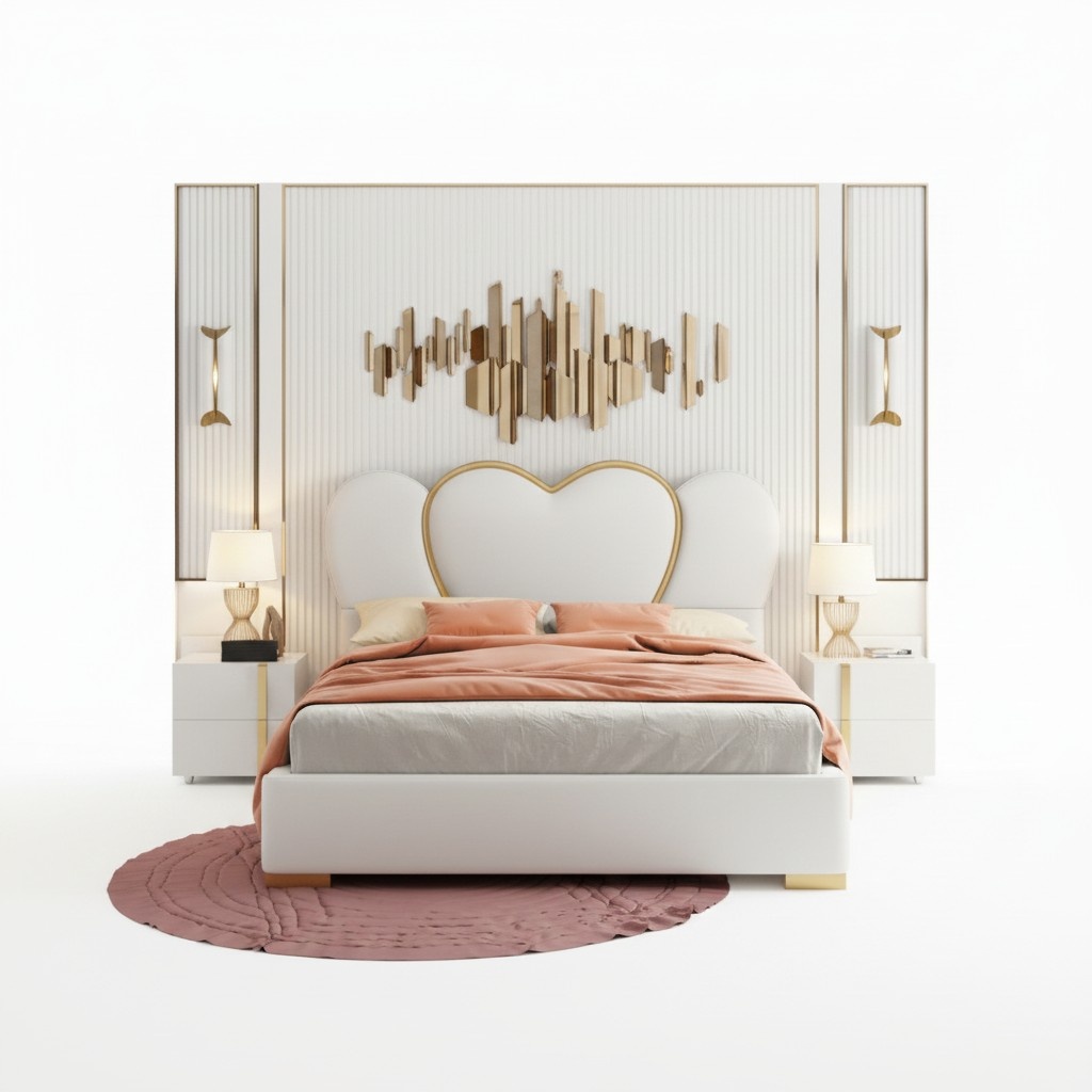 Design Bett Schlafzimmer Doppelbett Hotel Luxus Polster Einrichtung