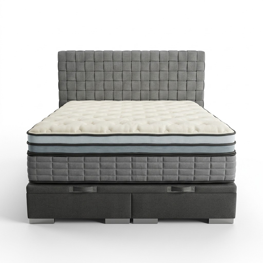 Design Bett Schlafzimmer Textil Leder Samt Polster Betten Ohne Kopfteil