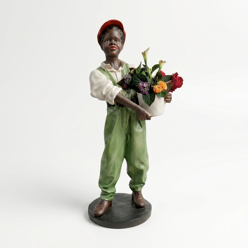 Design BlumenhÃ¤ndler Figur Statue Skulptur Figuren Skulpturen Dekoration