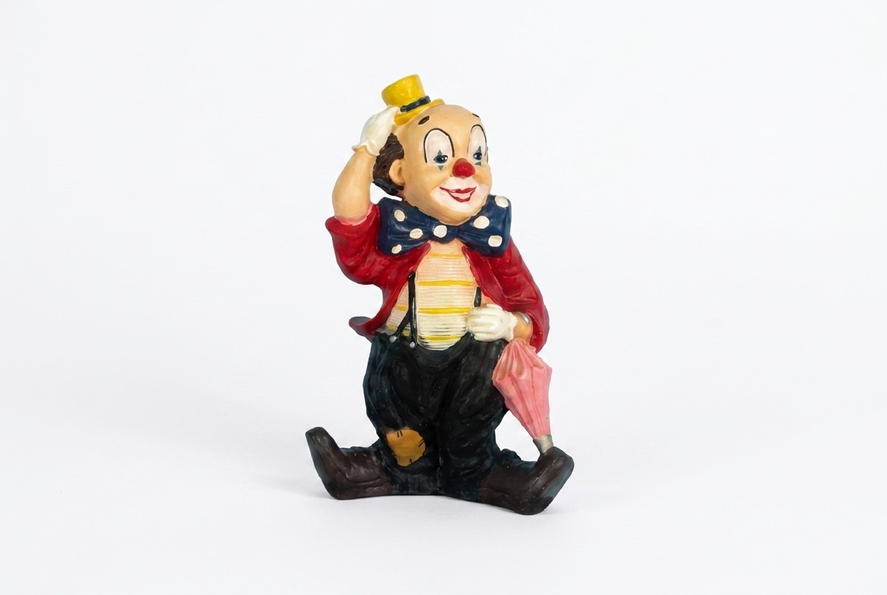 Design Clown Paracol Figur Statue Skulptur Figuren Skulpturen Dekoration