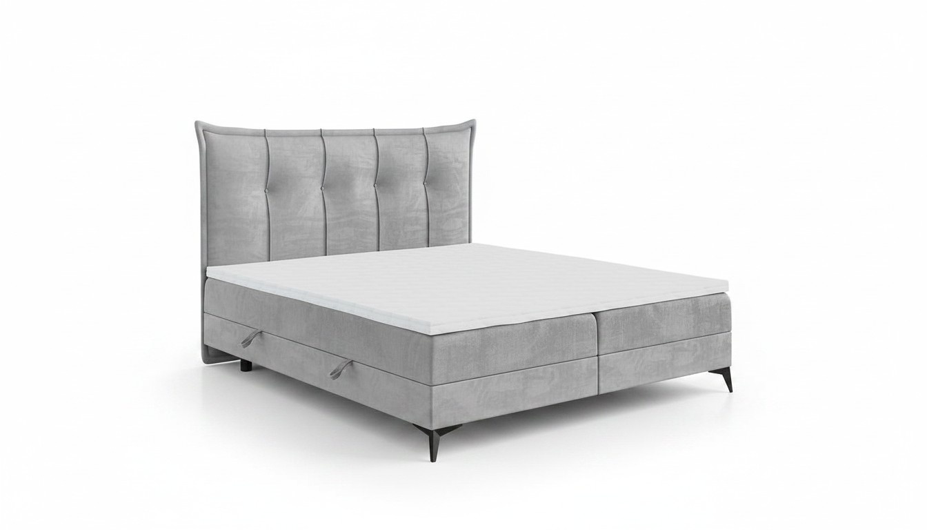 Design Doppelbett Schlafzimmer Textil MÃ¶bel Modern Luxus Bett Boxspringbett