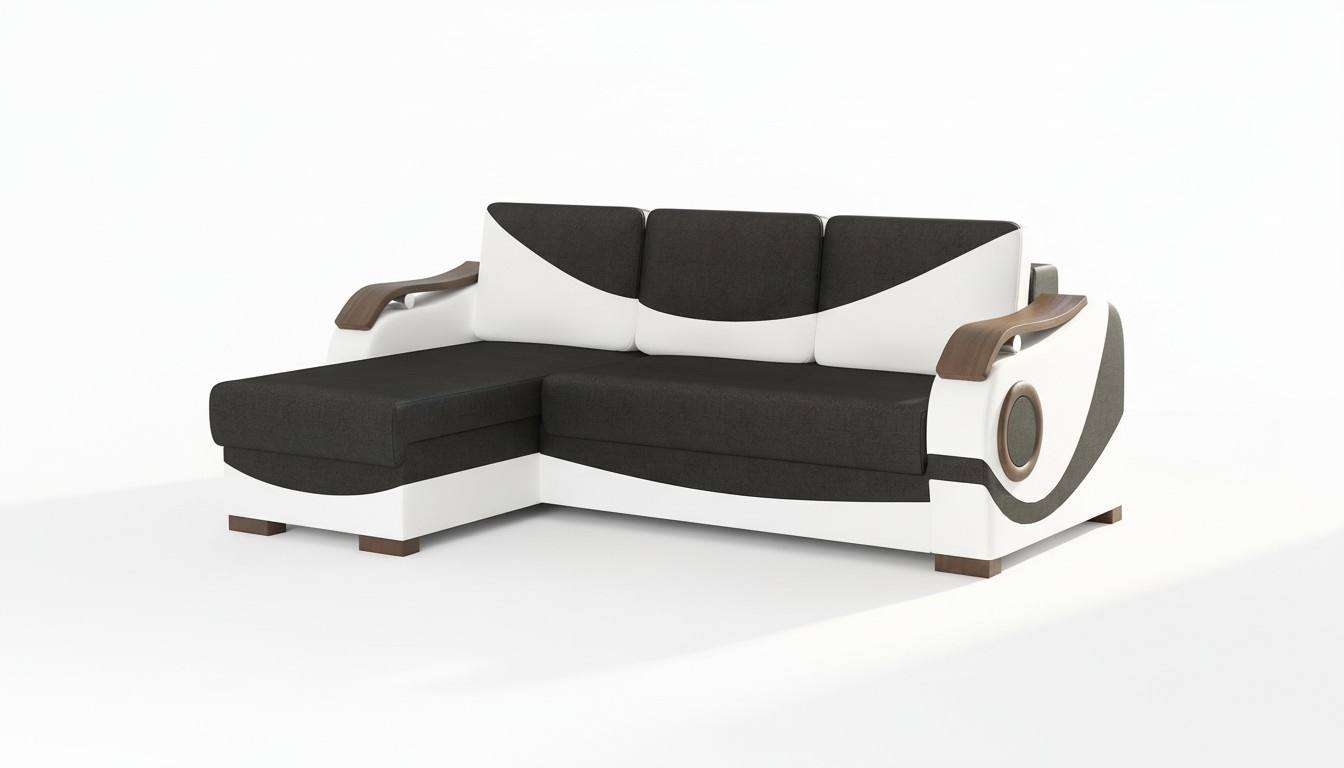 Design Ecksofa Perto Bettfunktion Couch Polster Textil Sofas Couchen Schlaf