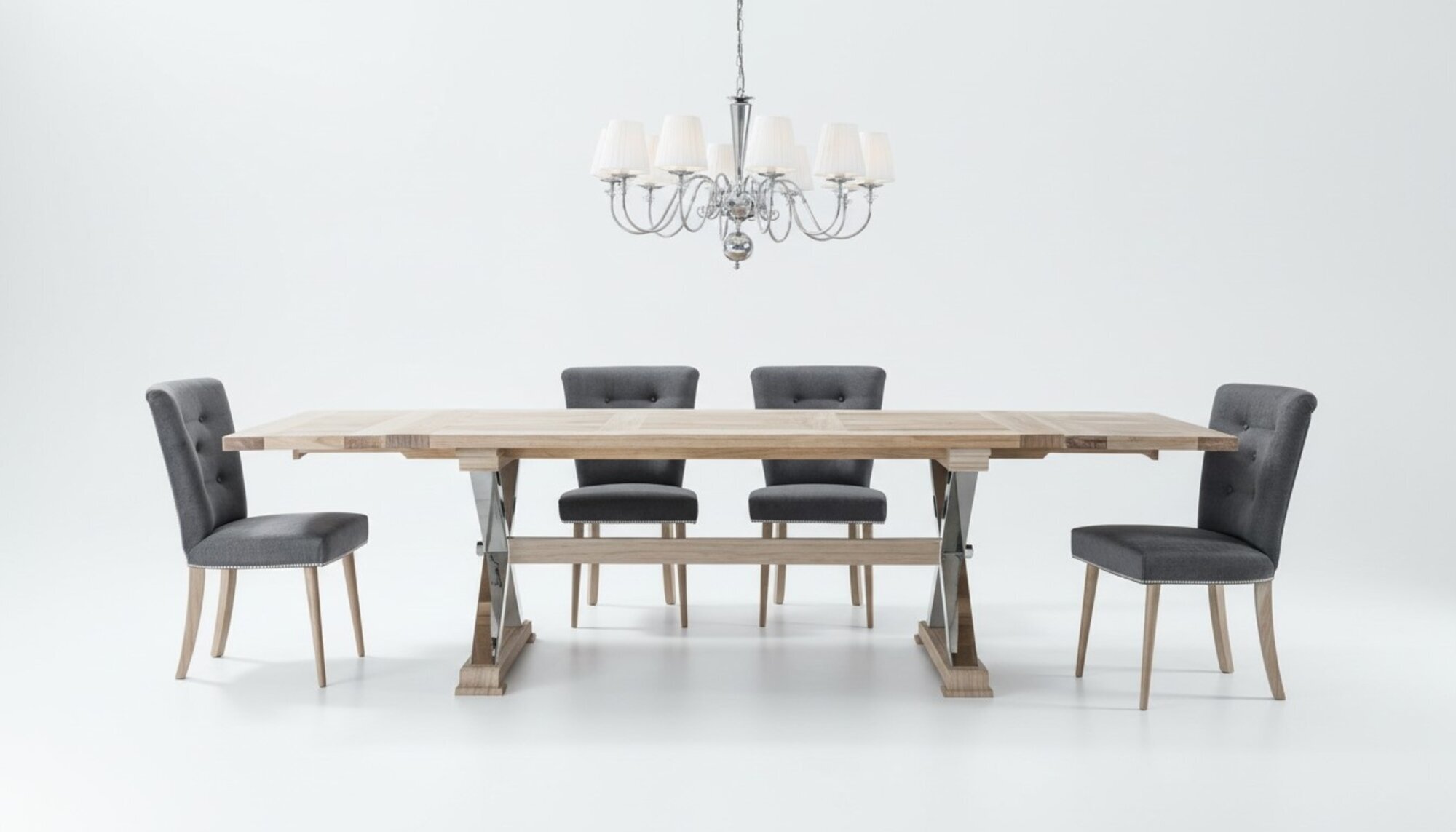 Design Esszimmer Esstisch Tisch 8 Sessel Stuhl Lehn StÃ¼hle Echt Holz