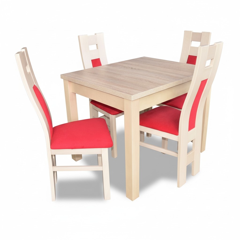 Design Esszimmer Set Garnitur 5tlg Holz MÃ¶bel Kommode 4x Stuhl Tisch Gruppen Neu