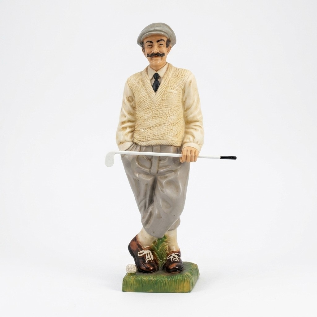 Design Golfspieler Figur Statue Skulptur Figuren Skulpturen