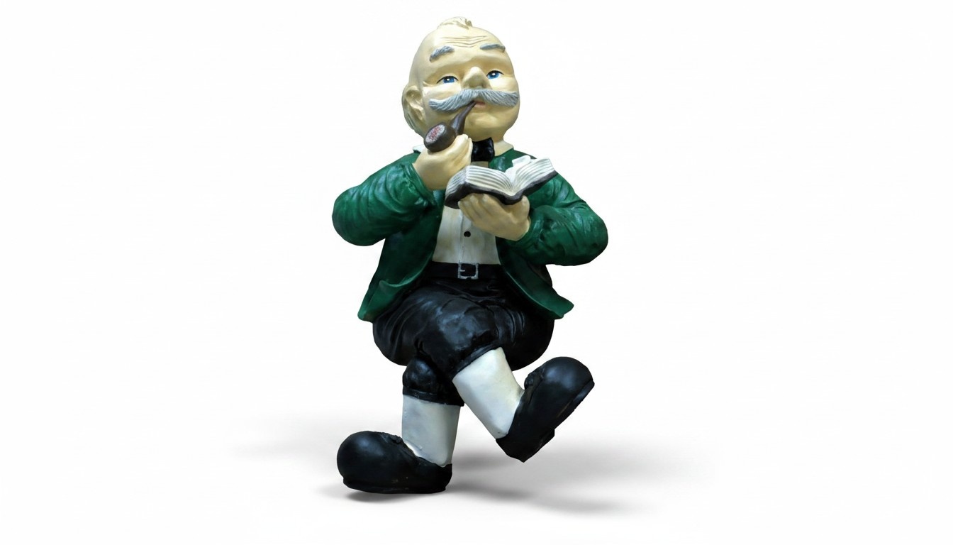 Design GroÃvater mit Pfeife Figur Statue Skulptur Figuren Skulpturen Deko