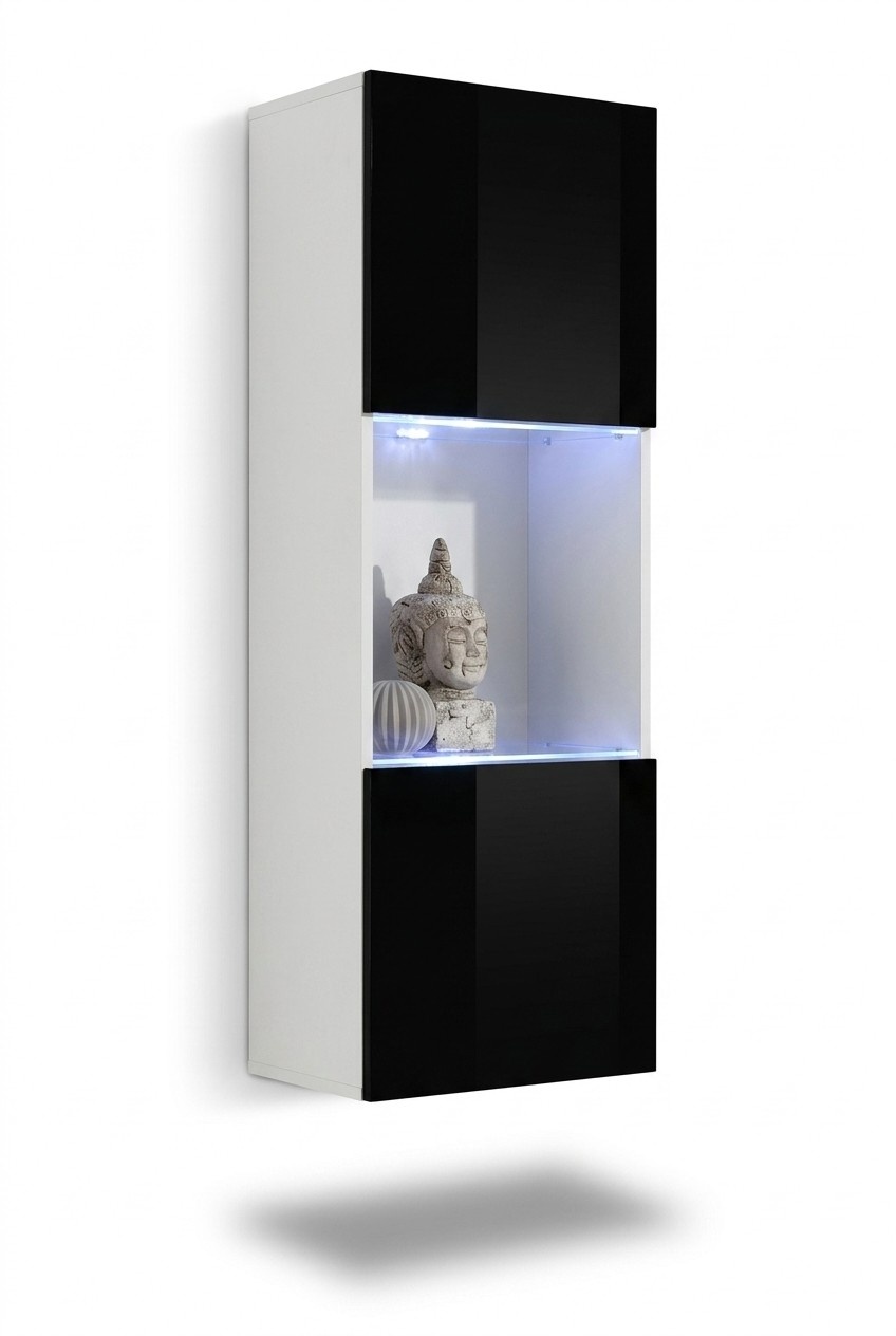 Design HÃ¤nge Vitrine Luxus Regal Schrank Wohnzimmer Holz MÃ¶bel Modern