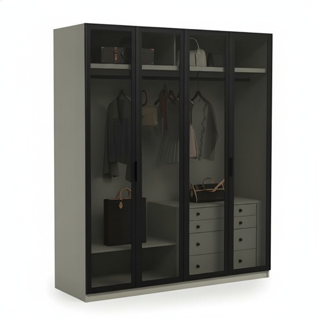 Design Kleiderschrank Schlafzimmer Schrank SchrÃ¤nke Glasschrank MÃ¶bel