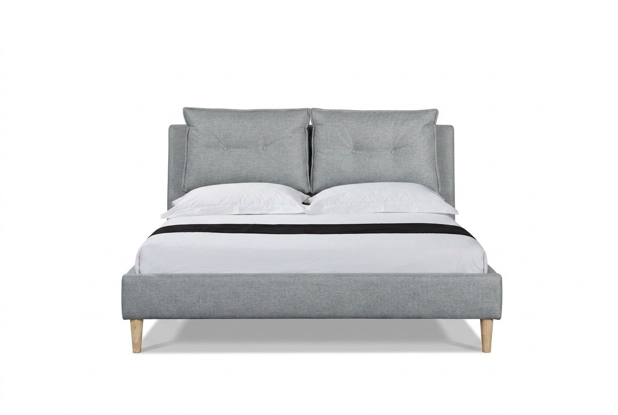 Design Leder Bett Modernes Hotel Gestell Luxus Schlaf Zimmer Doppel