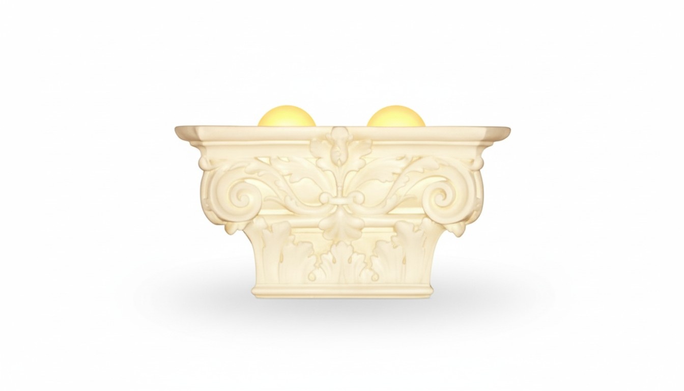 Design Leuchten Leuchte Dekorative WeiÃ Lampe Wandleuchte Spalte Dekolampe