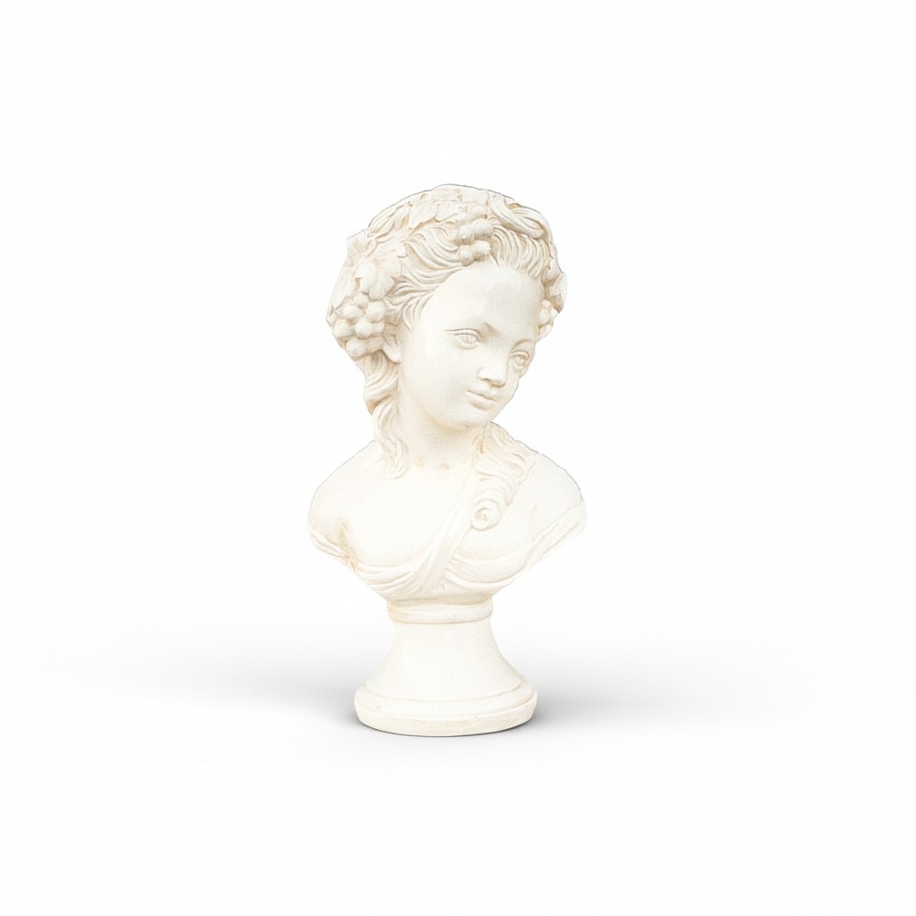 Design MÃ¤dchen mit Trauben - BÃ¼ste Figur Statue Skulptur