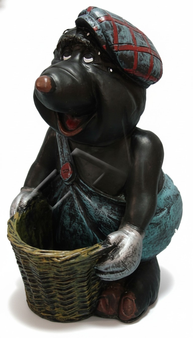 Design Maulwurf Figur Garten Statue Skulptur Figuren Skulpturen Dekoration Neu