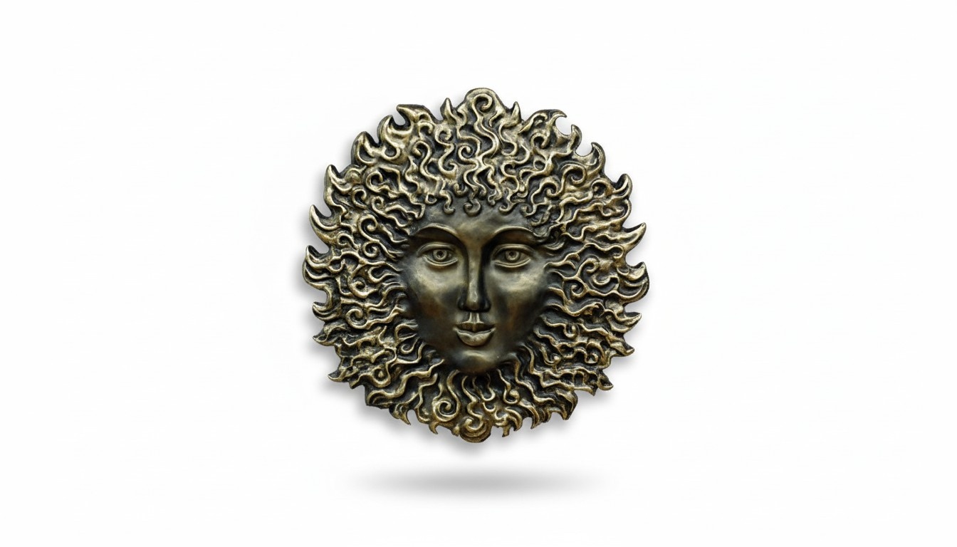 Design Medusa Wand Relief Bild Rosette Statue Skulptur