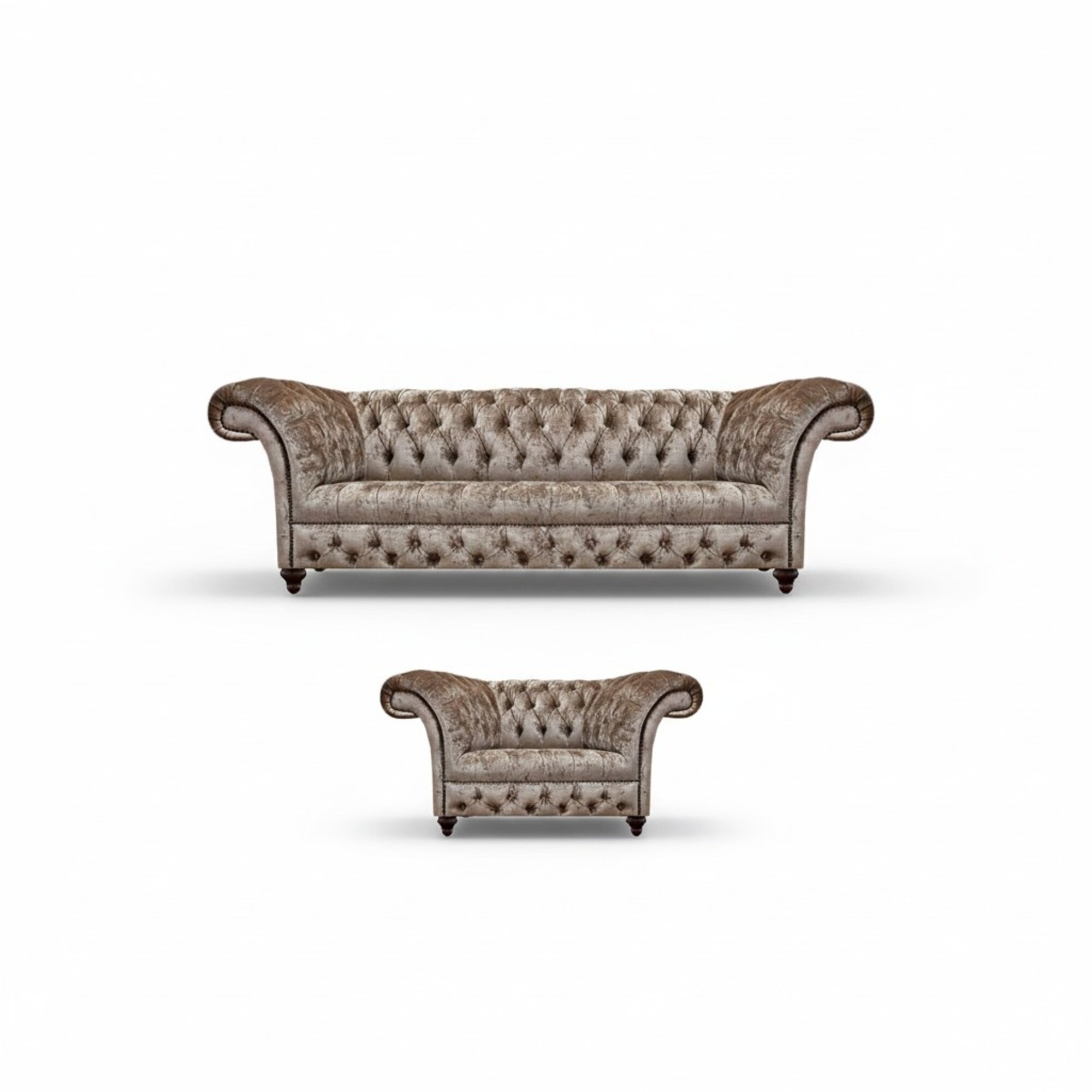 Design MÃ¶bel Luxus Sofa Couch Dreisitze Chesterfield Beige Sessel Einrichtung