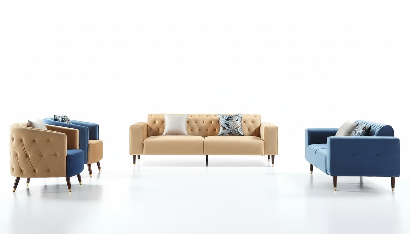 Design MÃ¶bel Wohnzimmer Couch Sofagarnitur Couchen Sofa Garnituren 3+2+1+1 4tlg.