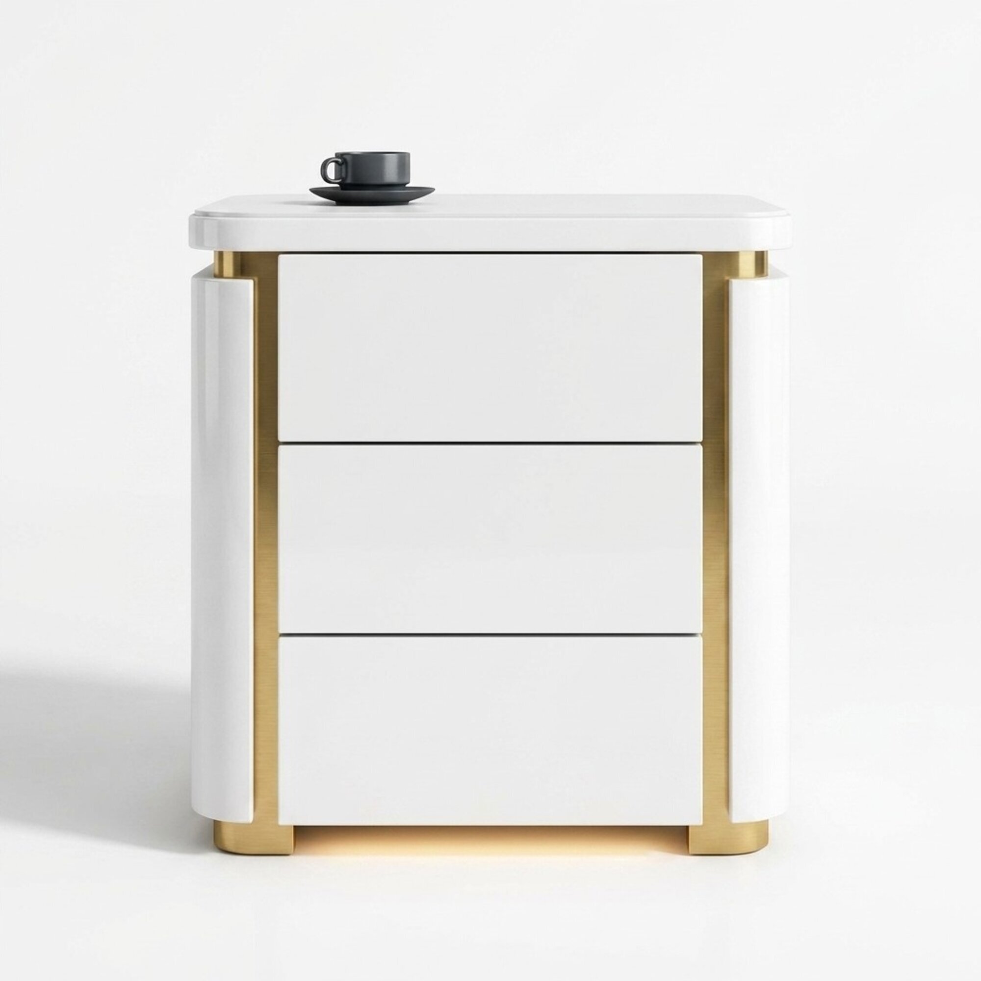 Design Nacht Tisch.Konsole Metall Glanz Tische Konsolen Schlaf Zimmer