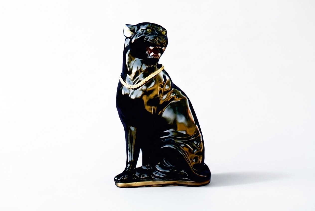 Design Puma Figur Statue Skulptur Figuren Skulpturen Dekoration