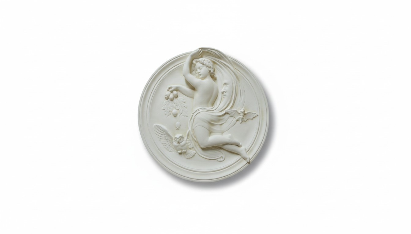 Design Relief Engel 3D Figur Statue Skulptur Skulpturen Figuren
