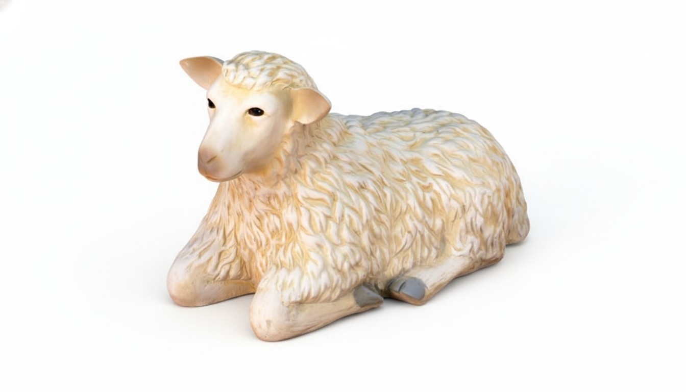 Design Schaf liegend Figur Statue Skulptur Figuren Skulpturen