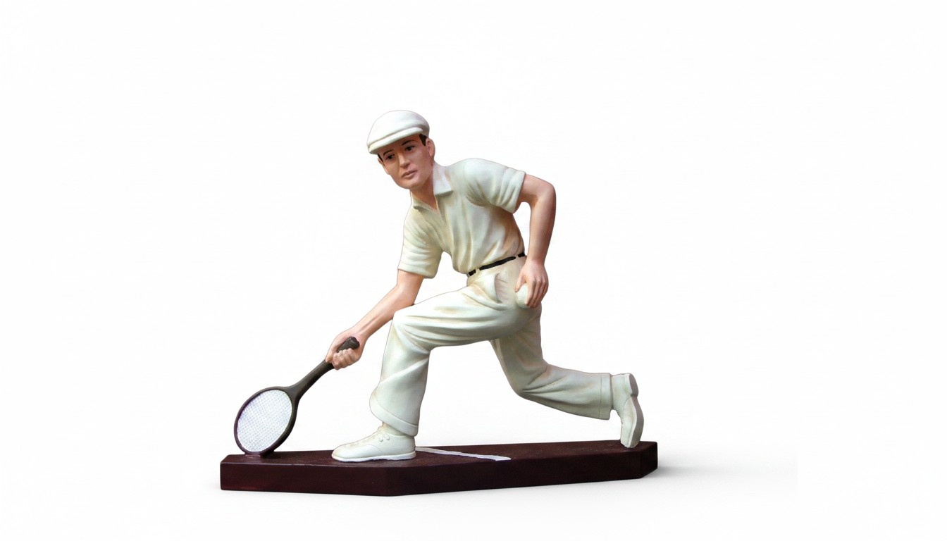 Design Tennisspieler Figur Statue Skulptur Figuren Skulpturen Dekoration