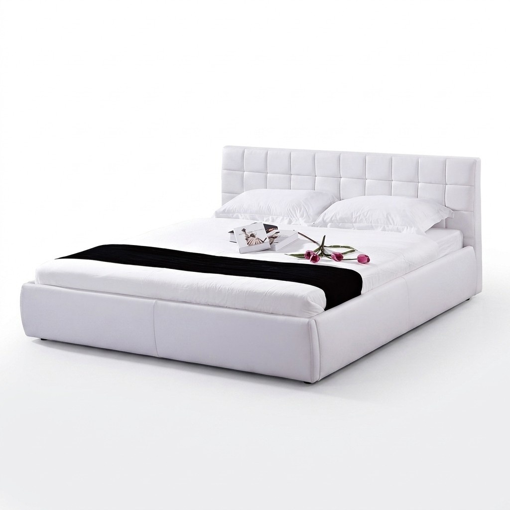 Design Textil Bett Doppel Ehe Modernes Gestell Luxus Schlaf Zimmer Betten
