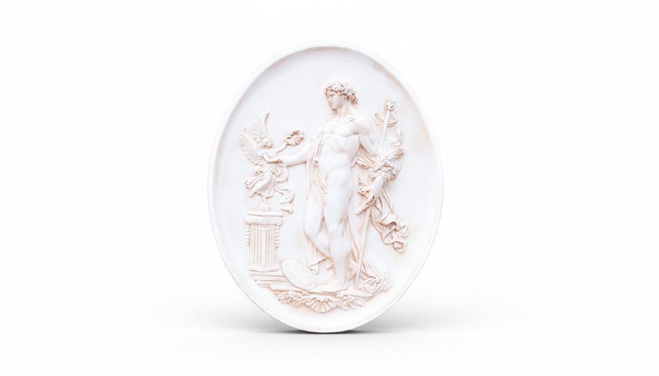 Design Wand Adam Bild Relief Antike Kunst Dekoration Statue