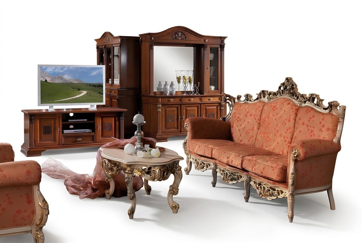 Designer 311 Sitzer Sofagarnitur Couch Set Sitz Polster Italienische MÃ¶bel Sofa Massivholz