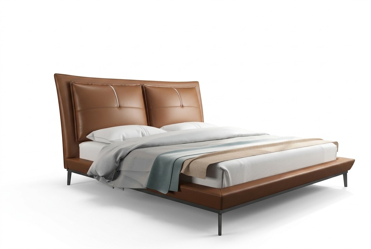 Designer Bett Schlafzimmer Betten Hotel Leder Italienische MÃ¶bel