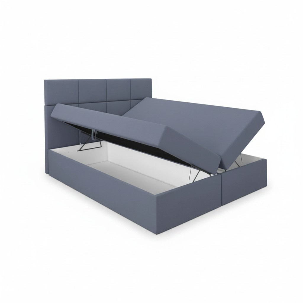 Designer Bett Schlafzimmer Betten Textil Stoff Hotel Luxus Polster Sitz Stoff