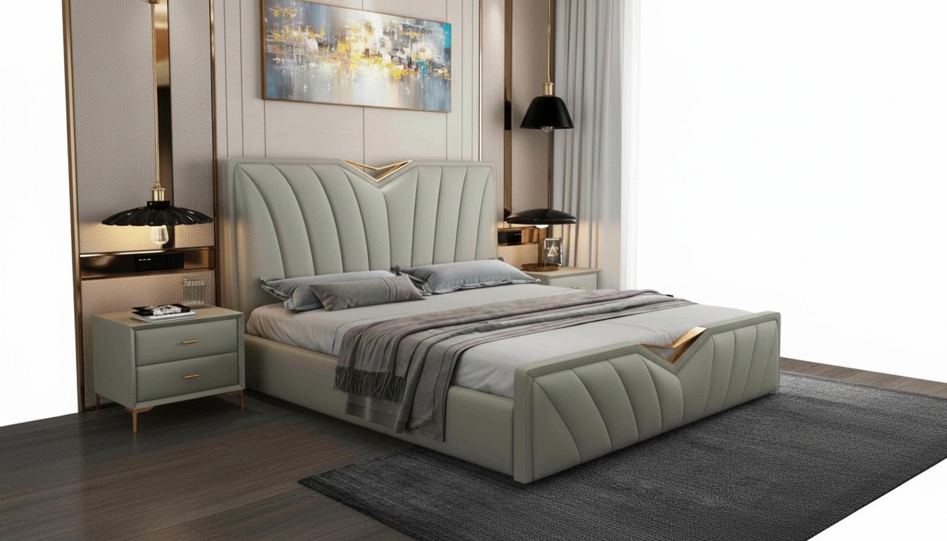 Designer Bett Schlafzimmer Betten Leder Hotel Italienische MÃ¶bel
