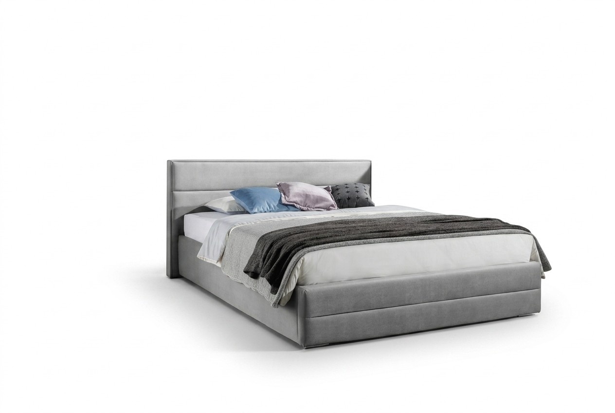Designer Bett Schlafzimmer Betten Textil Leder Hotel Luxus Polster Sitz