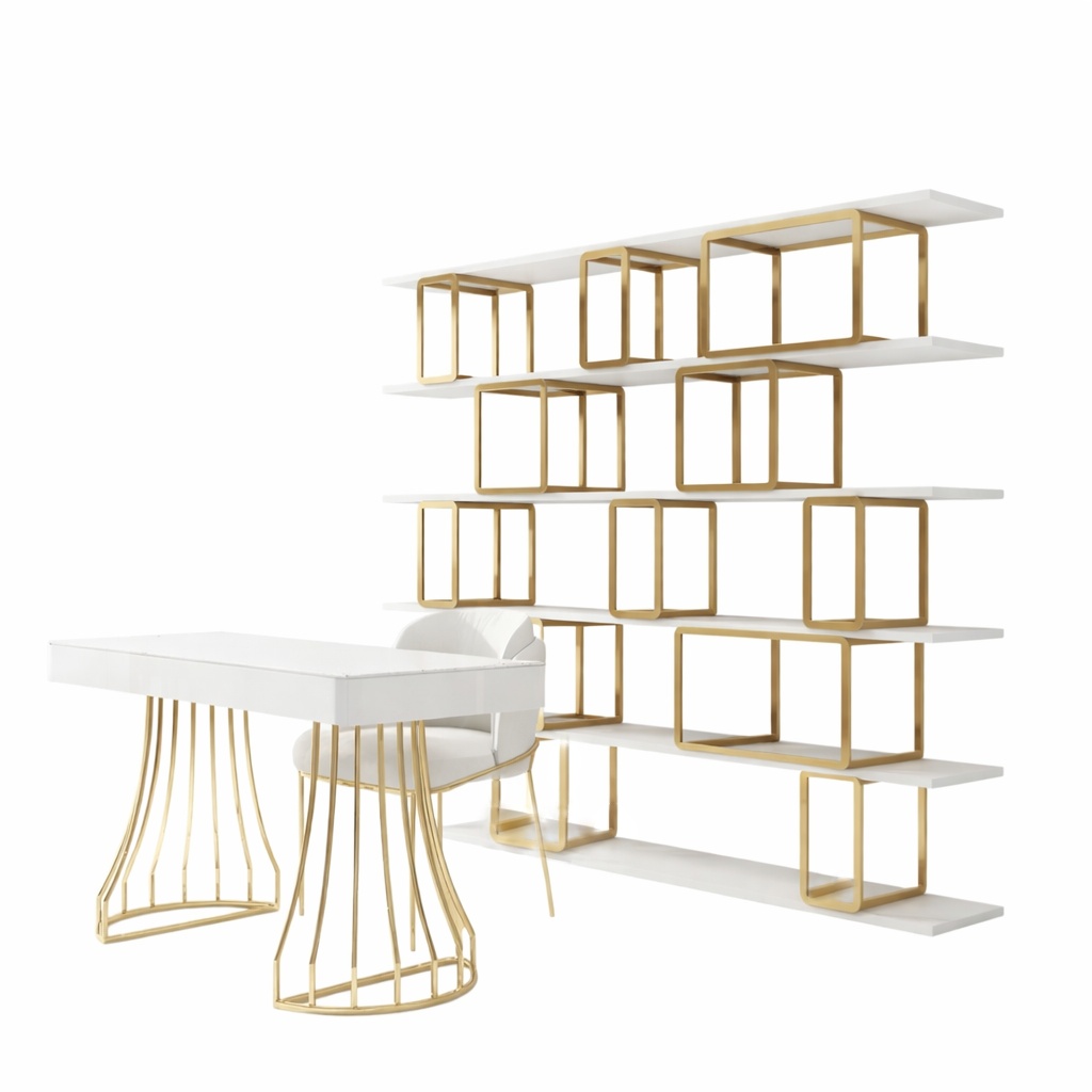 Designer BÃ¼ro Arbeit Zimmer Set Regal Tisch Sessel Komplett Set MÃ¶bel
