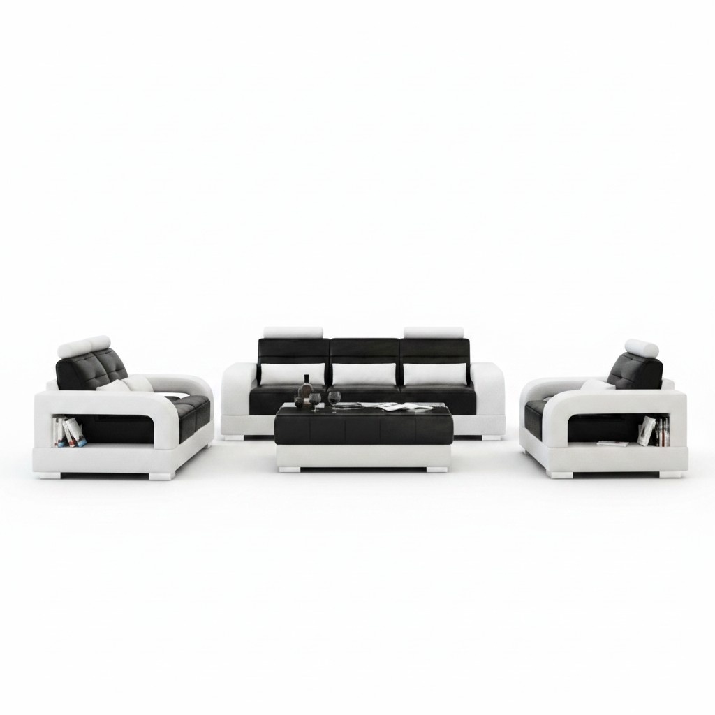 Designer Garnitur Sofagarnitur mit USB,Polster Sofa Polstergarnitur Neu H2209