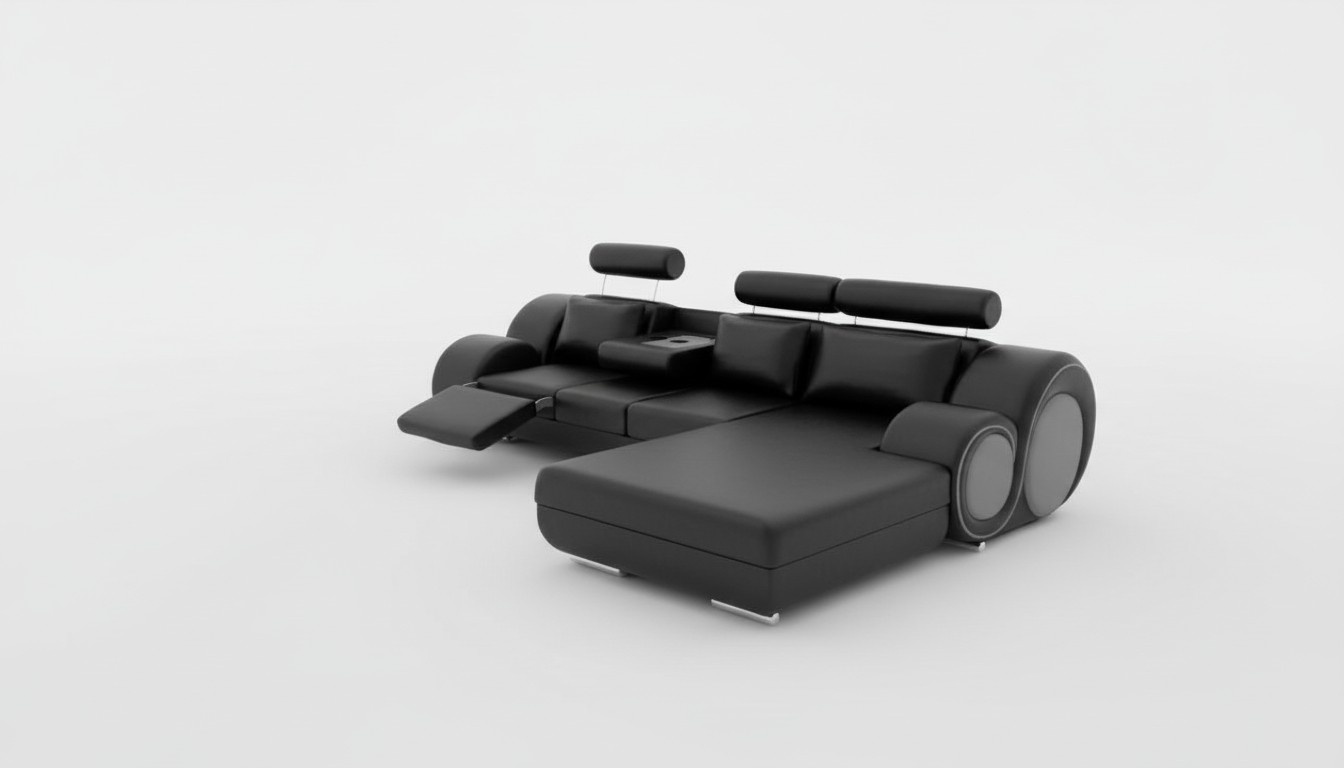 Designer Garnitur Wohnlandschaft Eckcouch Couch Sofa Polster - bereits aktiv -