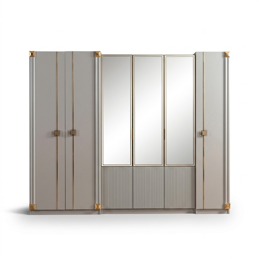 Designer Kleiderschrank Schlafzimmer LuxuriÃ¶se SchrÃ¤nke Stil HolzmÃ¶bel