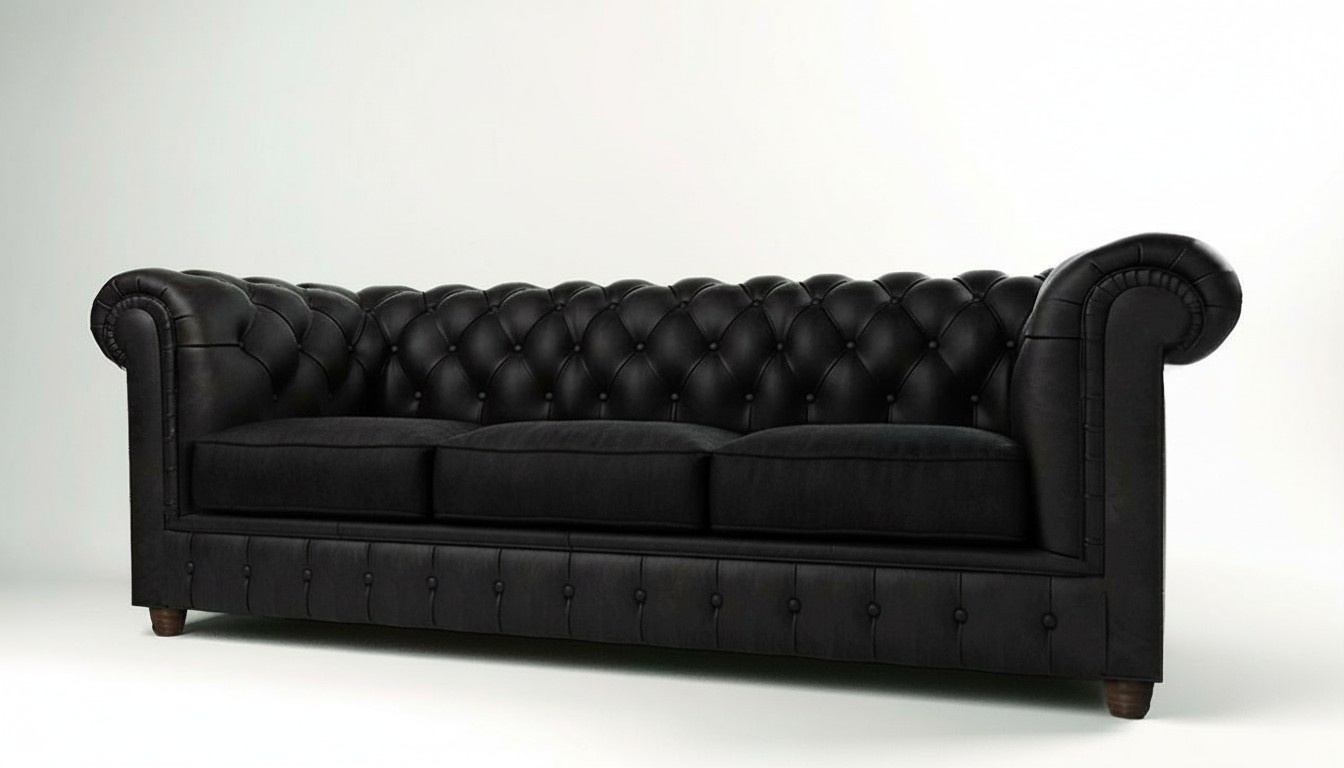 Designer Sofa 3 Sitzer Chesterfield Couch Polster Sofas Dreisitzer Couchen Sitz