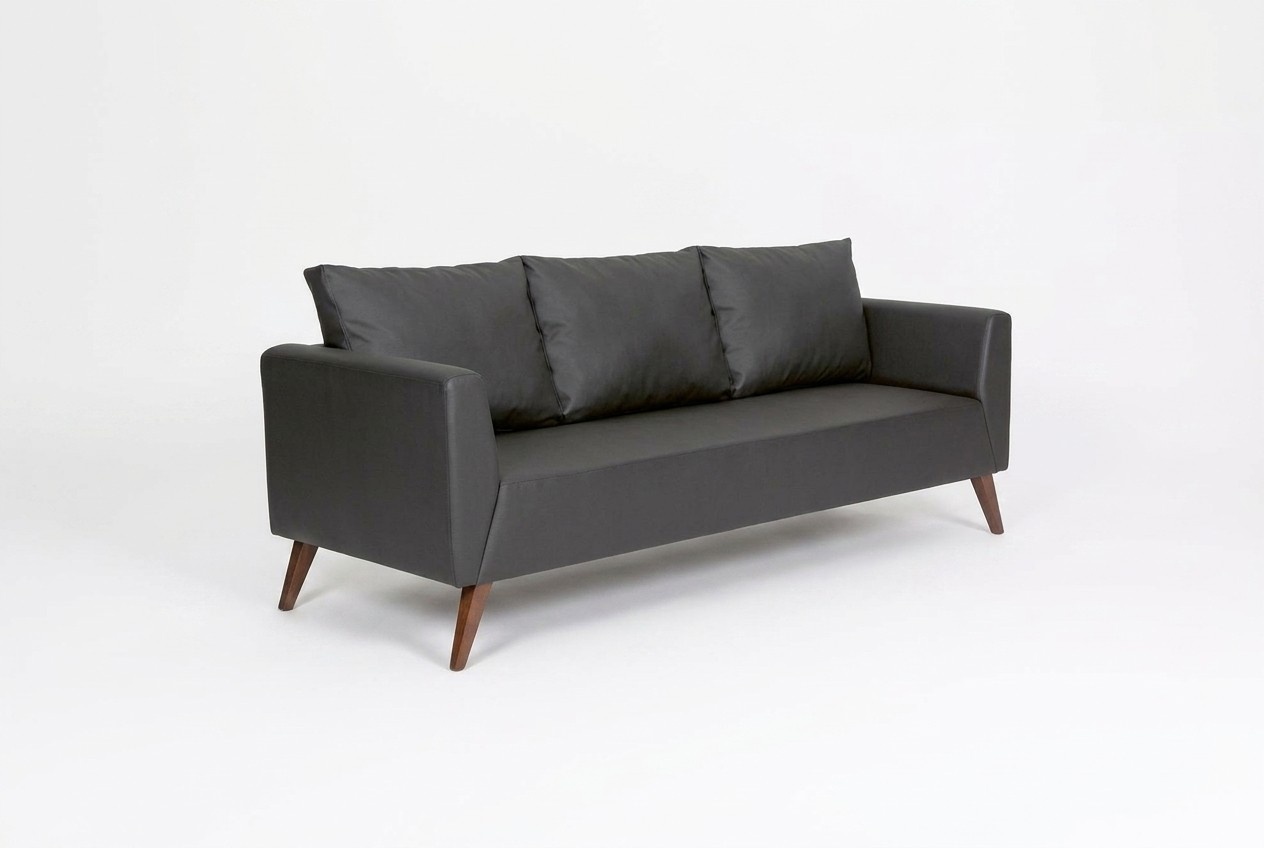 Designer Sofa Schwarze Couch BÃ¼romÃ¶bel Luxus ArbeitszimmermÃ¶bel