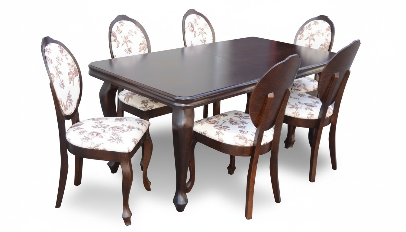 Designer Tisch + 6 StÃ¼hle Garnituren Komplett Wohnzimmer Esszimmer