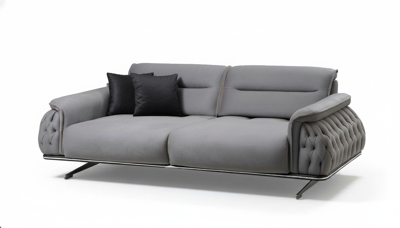 Designer weich 3 Sitzer Sofa fÃ¼r Wohnzimmer Textil PolstermÃ¶bel neu Luxus