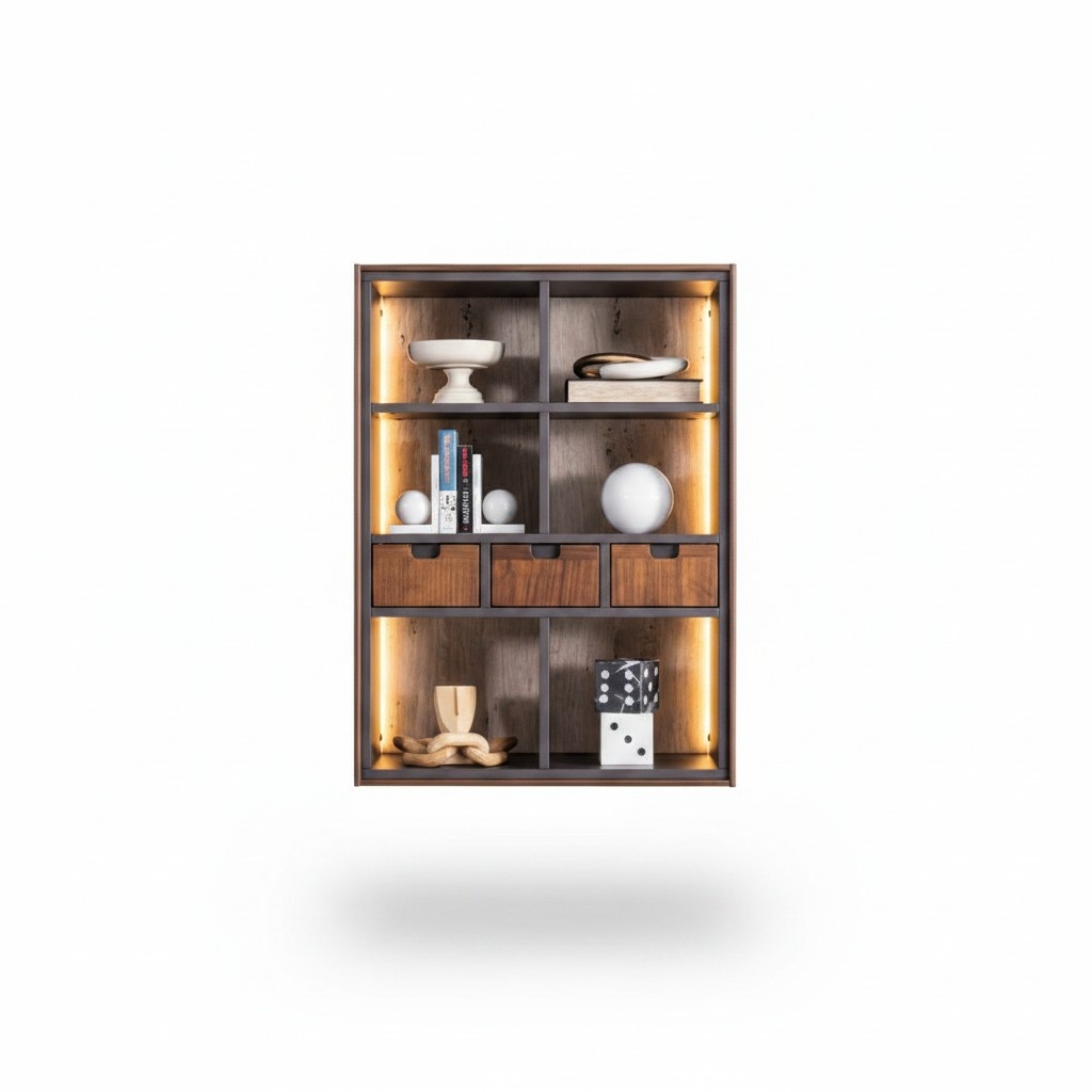Designer Wohnwand Modern Design Wohnzimmer Luxus MÃ¶bel Wand Regale Neu