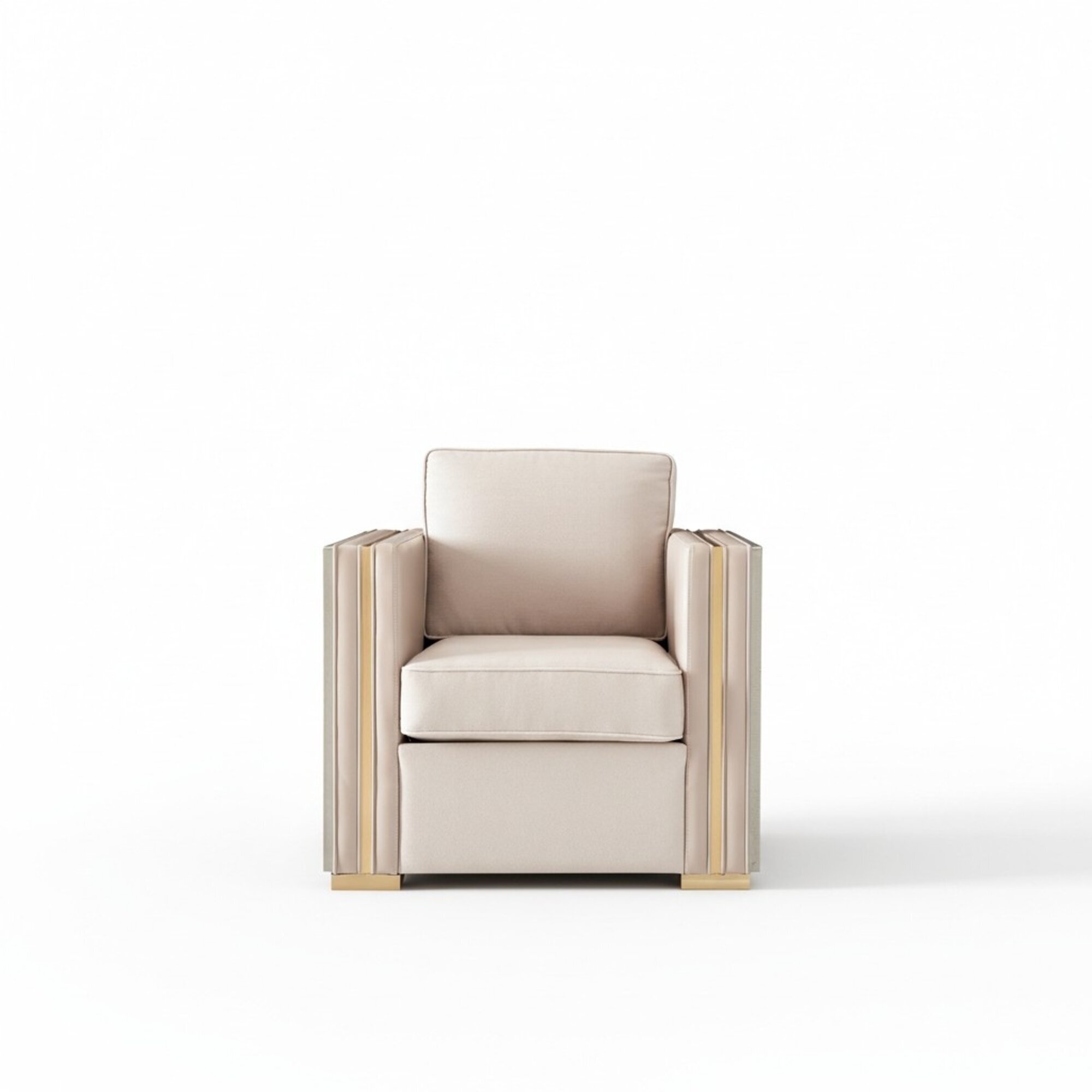 Designer Wohnzimmer Einrichtung Sessel Einsitzer Polster Sofa Couch