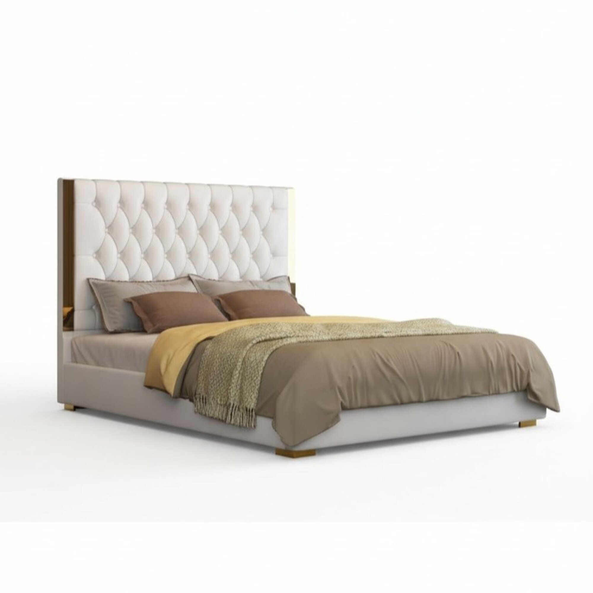 Doppel Hotel Betten Schlaf Zimmer Leder Modern Bett Polster