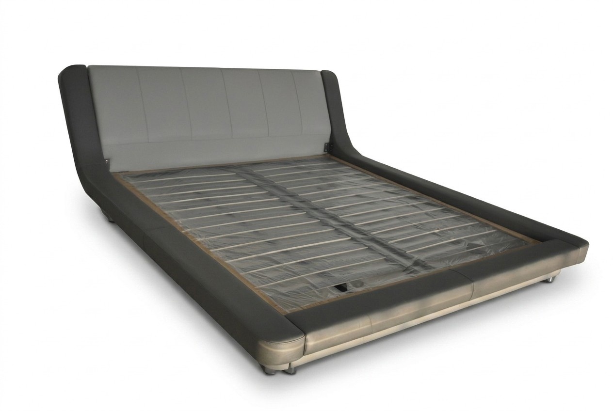 Doppel Luxus Design Hotel Leder Bett Polster Betten Moderne Multifunktion