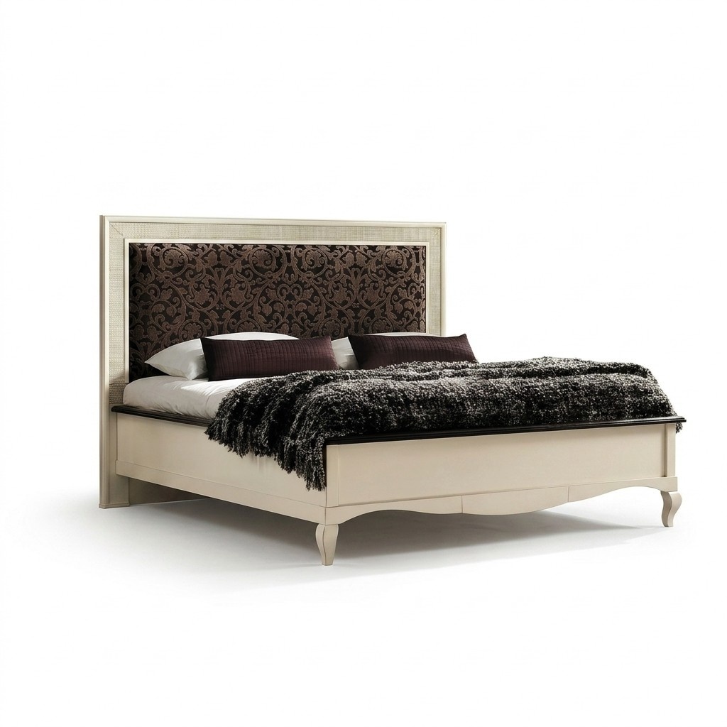 Doppelbett Massivholz Schlafzimmer Design Bett Vaccari cav giovanni