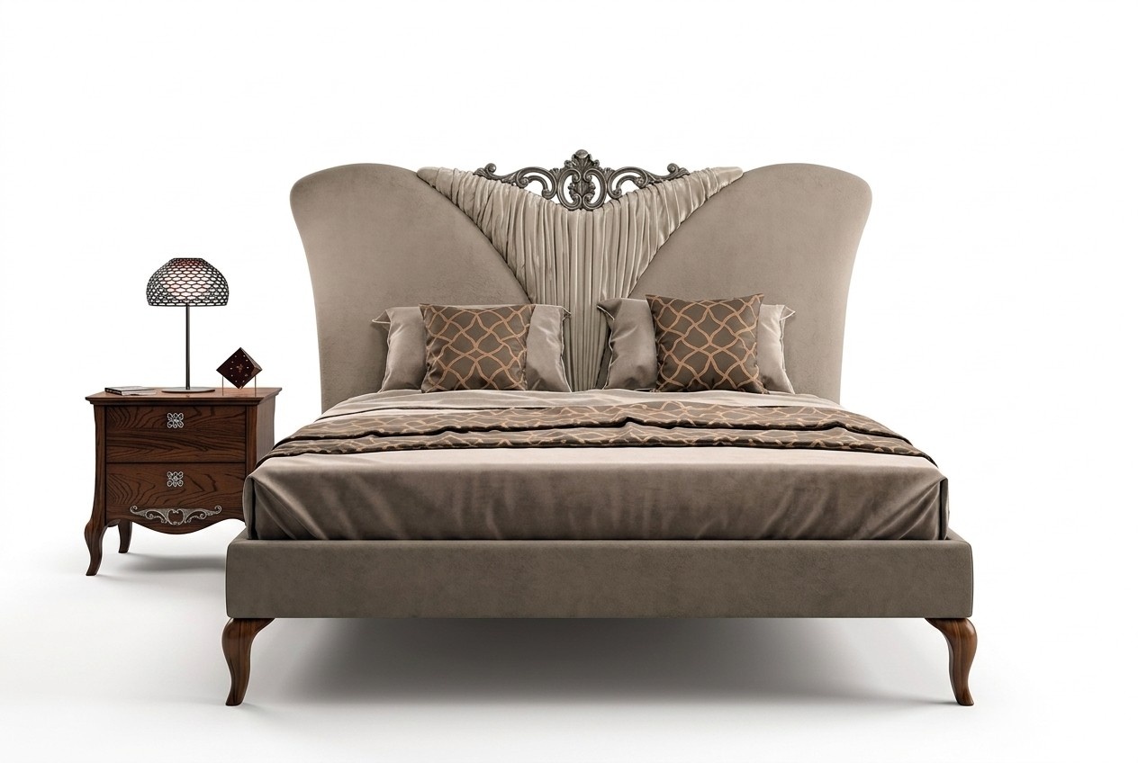 Bett Doppelbett Massiv Holz Schlafzimmer Betten MÃ¶bel Vaccari cav giovanni