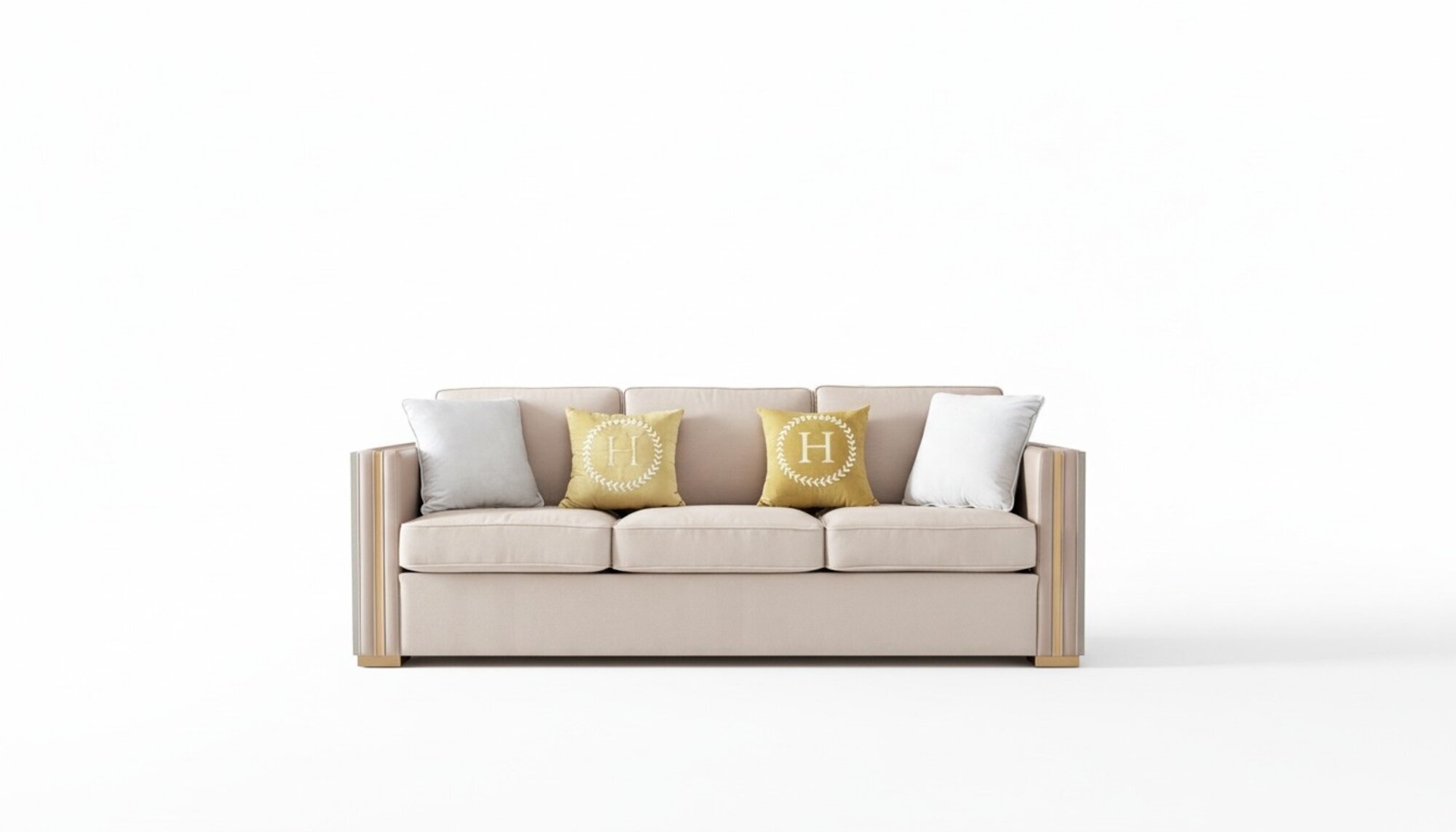 Dreisitzer Couch Polster Design Sofa Deko Moderner 3er Sofas Zimmer MÃ¶bel