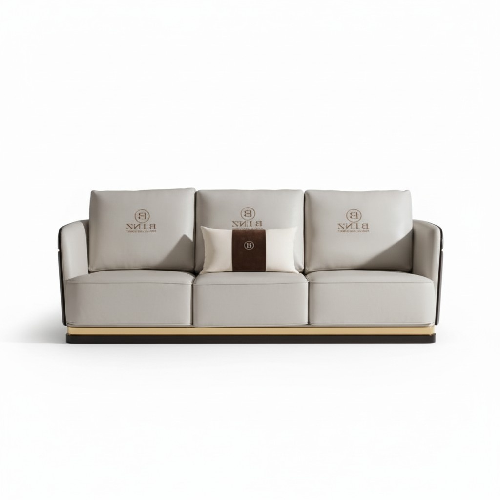 Dreisitzer Couch Polster Sofa Couchen Sofas Designer Ledercouchen WeiÃe