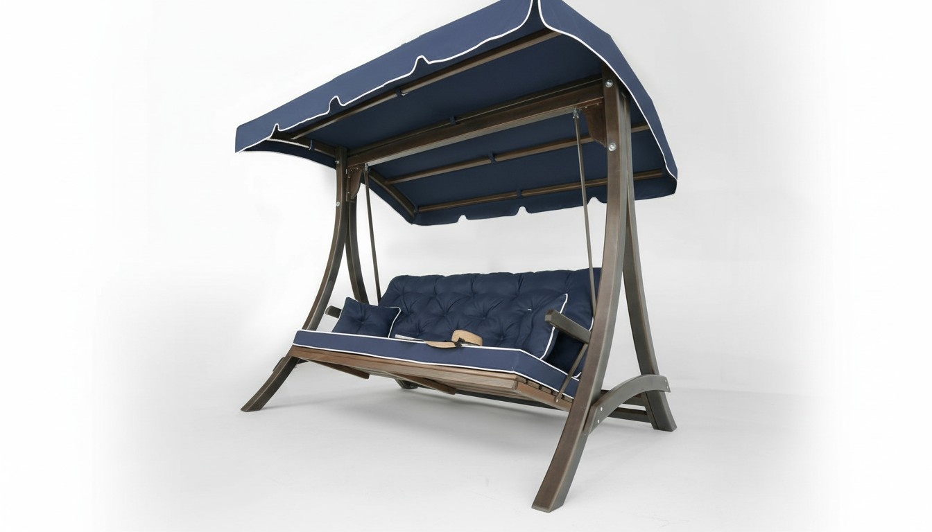 Dunkelblaue Gartenschaukel Outdoor Robuste Edle Schaukel Designer MÃ¶bel