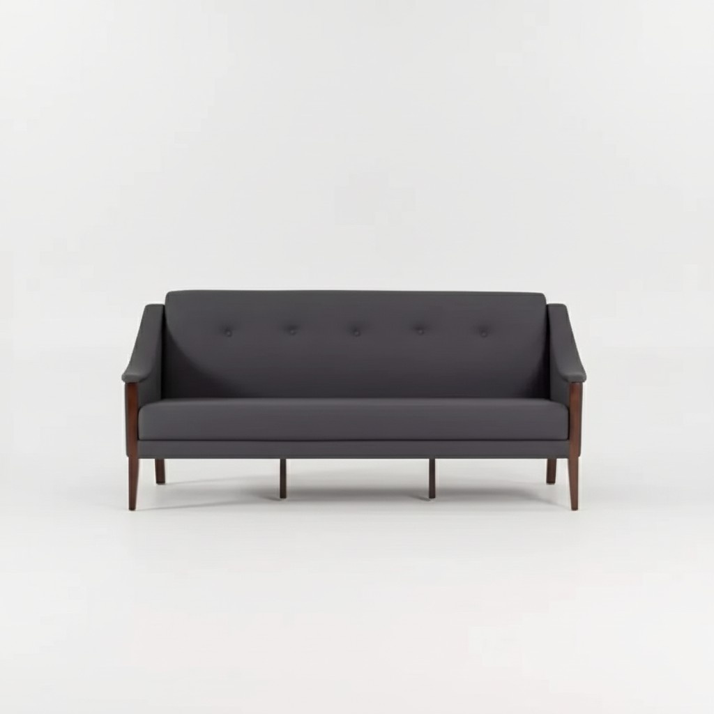Dunkelgrauer Designer Sofa Dreisitzer Couch PolstermÃ¶bel BÃ¼roeinrichtung